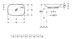 Villeroy & Boch Loop&Friends - Opzetwastafel, 620x420 Mm, Met Overloop, CeramicPlus, Almond 4A5000AM -Modern Badkamer Verkoop 757a7271b031078fdb045500 1