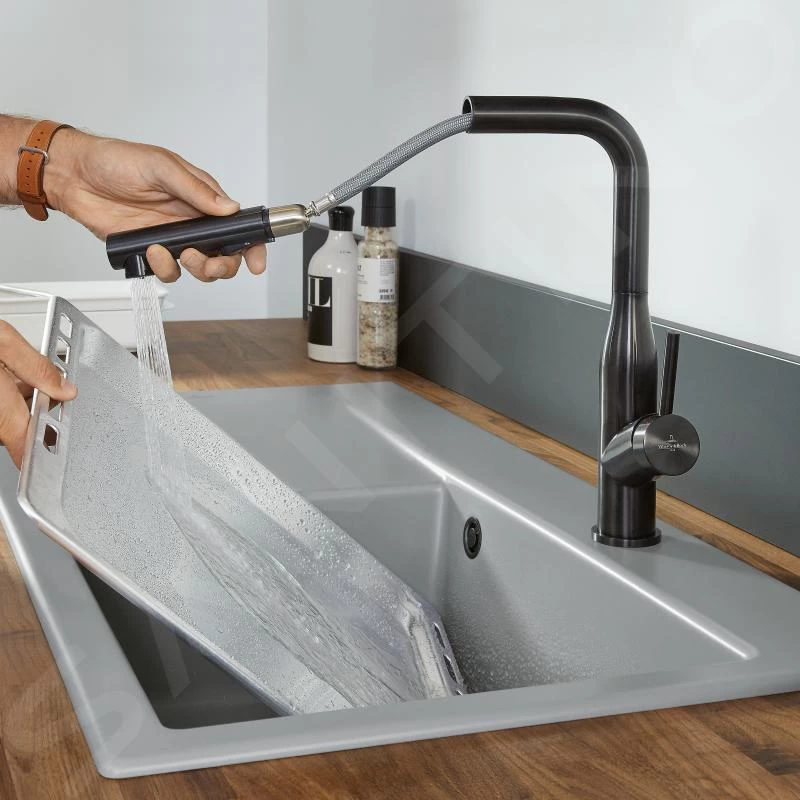 Villeroy & Boch Subway Style Shower - Keukenkraan Met Uittrekbare Sproeikop, Antraciet 92850005 13 Villeroy & Boch Subway Style Shower - Keukenkraan Met Uittrekbare Sproeikop, Antraciet 92850005 - Afbeelding 11