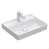 Villeroy & Boch Collaro - Wastafel 550x440 Mm, Zonder Overloop, Kraangat, CeramicPlus, Alpine Wit 4A3356R1