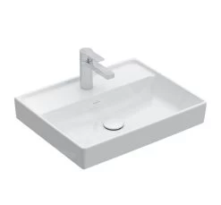 Villeroy & Boch Collaro - Wastafel 550x440 Mm, Zonder Overloop, Kraangat, CeramicPlus, Alpine Wit 4A3356R1