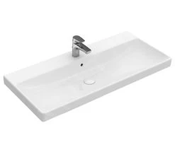 Villeroy & Boch Avento - Meubelwastafel 1000x470 Mm, Met Overloop, Met Kraangat, CeramicPlus, Stone White 4156A5RW