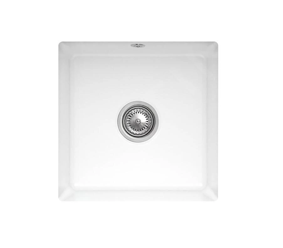 Villeroy & Boch Subway 50 - Keramische Spoelbak 44x44 Cm, CeramicPlus, Alpine Wit 332501R1 3 Villeroy & Boch Subway 50 - Keramische Spoelbak 44x44 Cm, CeramicPlus, Alpine Wit 332501R1