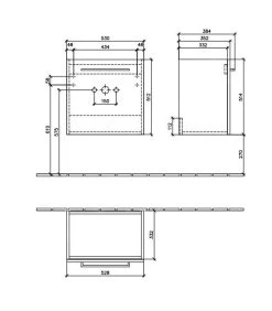 Villeroy & Boch Avento - Wastafelkast, 530x514x352 Mm, 1 Deur, Elm Impresso A88801PN -Modern Badkamer Verkoop 7e9cc65f572a05aa2e710d71 5