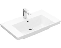 Villeroy & Boch Subway 3.0 - Wastafel 800x470 Mm, Met Overloop, Met Kraangat, Alpine Wit 4A708001
