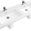 Villeroy & Boch Subway 2.0 - Dubbele Meubelwastafel 1300 X 470 Mm, Met Overloop En Kraangaten, Wit 7175D001 -Modern Badkamer Verkoop 82560bcdb1d5d9938b61e6e9
