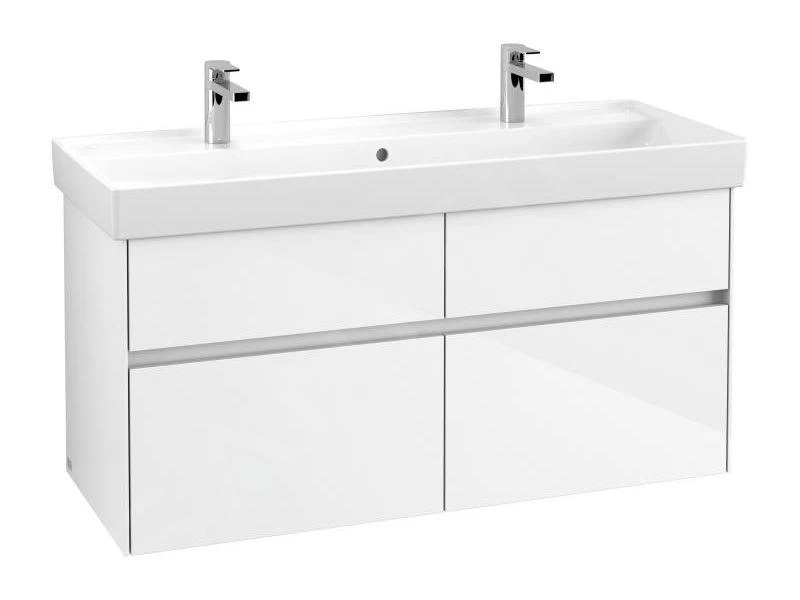 Villeroy & Boch Collaro - Wastafelonderkast, 1154x546x444 Mm, 4 Laden, Glossy White C01200DH 3 Villeroy & Boch Collaro - Wastafelonderkast, 1154x546x444 Mm, 4 Laden, Glossy White C01200DH