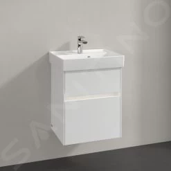 Villeroy & Boch Collaro - Wastafelonderkast, 460x546x374 Mm, 2 Lades, Glossy White C00600DH -Modern Badkamer Verkoop 8711f11c01a9534e8e87baa6