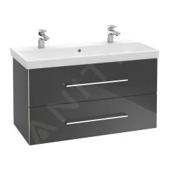 Villeroy & Boch Avento - Dubbele Meubelwastafel 1000x470 Mm, Met Overloop, Kraangaten, CeramicPlus, Stone White 4156A4RW -Modern Badkamer Verkoop 8dd007762710686d96745662 1