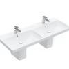 Villeroy & Boch Avento - Dubbele Meubelwastafel 1200x470 Mm, Met Overloop, Kraangaten, CeramicPlus, Stone White 4A23CKRW -Modern Badkamer Verkoop 8ebc681152e3c80ab57daba2