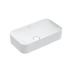 Villeroy & Boch Finion - Opzetwastafel Zonder Overloop, 600x350 Mm, Met Ceramicplus, Alpine Wit 414361R1