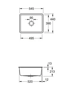 Villeroy & Boch Subway 60 - Keramische Spoelbak 55x44 Cm, CeramicPlus, Grafiet 331001i4 -Modern Badkamer Verkoop 915399379a3d81f25e4fd736 3