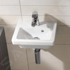 Villeroy & Boch Subway 2.0 - Fontein 370x305 Mm, Met Overloop En Kraangat, Ceramicplus, Wit 731737R1 -Modern Badkamer Verkoop 98e8c0a04836f7c977fbb8cd