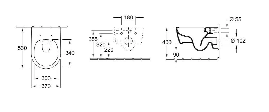 Villeroy & Boch Avento - Wandcloset Met Softclose WC-zitting, DirectFlush, Alpine Wit 5656RS01 4 Villeroy & Boch Avento - Wandcloset Met Softclose WC-zitting, DirectFlush, Alpine Wit 5656RS01 - Afbeelding 2