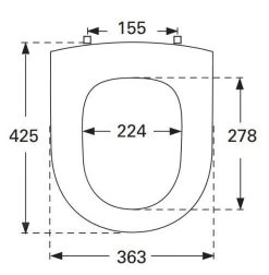 Villeroy & Boch O.novo - WC-zitting Zonder Deksel, Alpine Wit 9M636101 -Modern Badkamer Verkoop 9ab9a4a539c7e4be22252915