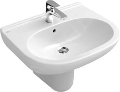 Villeroy & Boch O.novo - Wastafel 600x490 Mm, Met Overloop, Met Kraangat, Alpine Wit 51606001