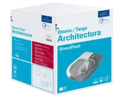 Villeroy & Boch Architectura - Wandcloset, SoftClose WC-zitting, Rimless, Met CeramicPlus, Alpine Wit 5684HRR1 -Modern Badkamer Verkoop 9cb8ee995a8deba191a00b4d