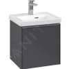 Villeroy & Boch Subway 3.0 - Wastafelonderkast, 423x429x378 Mm, 1 Deur, Grafiet C58200VR