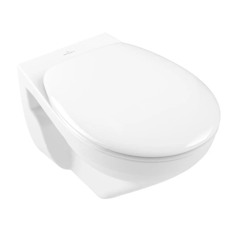 Villeroy & Boch O.novo - Hangend Toilet Met Wc-bril SoftClosing, DirectFlush, Alpine Wit 7682HR01 3 Villeroy & Boch O.novo - Hangend Toilet Met Wc-bril SoftClosing, DirectFlush, Alpine Wit 7682HR01