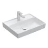 Villeroy & Boch Collaro - Wastafel 600x470 Mm, Zonder Overloop, Met Kraangat, Alpine Wit 4A336101