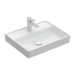 Villeroy & Boch Collaro - Wastafel 600x470 Mm, Zonder Overloop, Met Kraangat, Alpine Wit 4A336101