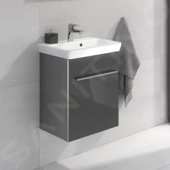 Villeroy & Boch Avento - Wastafelkast, 430x514x352 Mm, 1 Deur, Crystal Grey A88700B1 -Modern Badkamer Verkoop a7a29833275d18fb2815f3c3