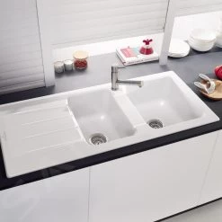 Villeroy & Boch Architectura - Keramische Spoelbak 1160x510 Mm Incl. Afvoergarnituur, CeramicPlus, Alpine Wit 338002R1 -Modern Badkamer Verkoop b271b10fd26478473e251c3e