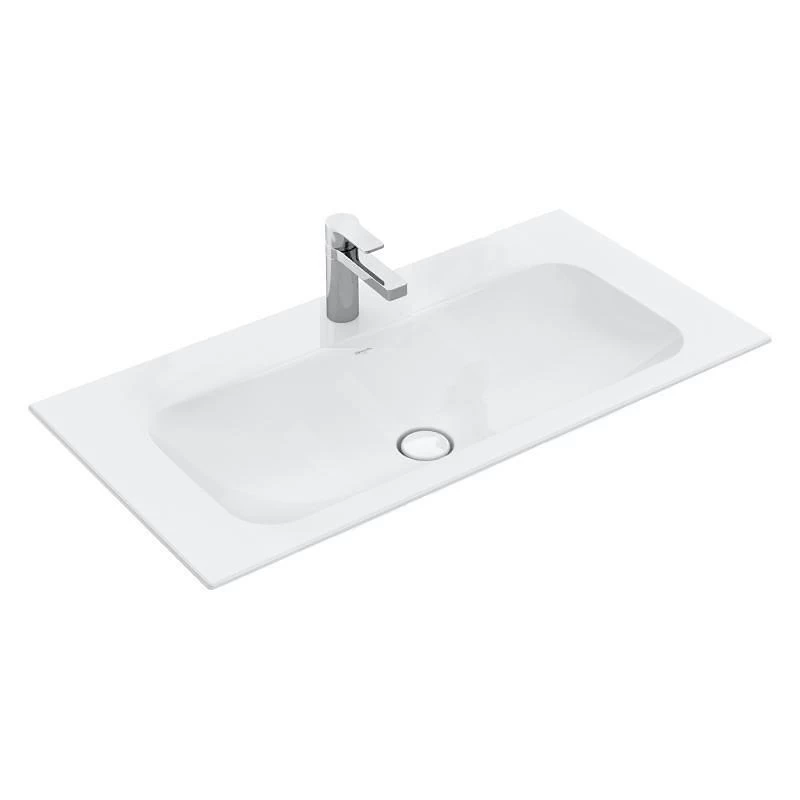 Villeroy & Boch Finion - Wastafel Zonder Overloop, 1200x500 Mm, Met Ceramicplus, Alpine Wit 4164C2R1 3 Villeroy & Boch Finion - Wastafel Zonder Overloop, 1200x500 Mm, Met Ceramicplus, Alpine Wit 4164C2R1