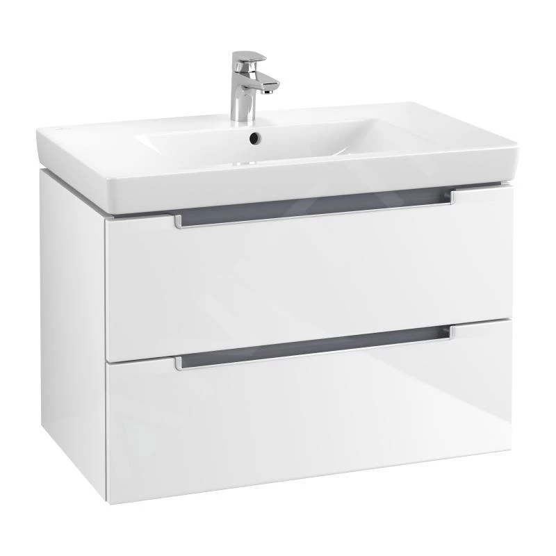 Villeroy & Boch Subway 2.0 - Wastafelkast, 787x520x449 Mm, 2 Laden, Glossy White A69600DH 3 Villeroy & Boch Subway 2.0 - Wastafelkast, 787x520x449 Mm, 2 Laden, Glossy White A69600DH