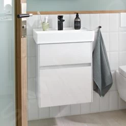 Villeroy & Boch Collaro - Wastafelonderkast, 460x546x374 Mm, 2 Lades, Glossy White C00600DH -Modern Badkamer Verkoop bd679fe8823b90328aeee29f