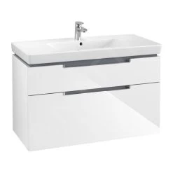 Villeroy & Boch Subway 2.0 - Wastafelonderkast, 987x590x449 Mm, 2 Lades, Glossy White A91510DH