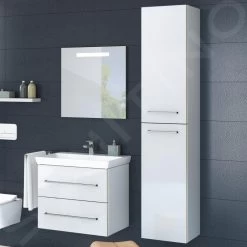Villeroy & Boch Avento - Hoge Badkamerkast, 350x1760x372 Mm, 2 Deuren, Crystal White A89400B4 -Modern Badkamer Verkoop c2898880e0169e9c6244494d