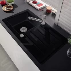 Villeroy & Boch Architectura - Keramische Spoelbak 860x510 Mm Incl. Afvoergarnituur, CeramicPlus, Ebony 335002S5 -Modern Badkamer Verkoop c8edbebb0017914dc167d053