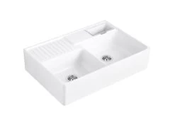 Villeroy & Boch Spoelbakken - Keramische Spoelbak 90x63 Cm, CeramicPlus, Snow White 632391KG