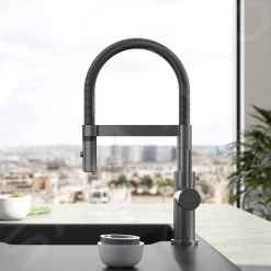 Villeroy & Boch Steel Expert Compact - Keukenkraan Met Flexibele Uitloop En Uittrekbare Sproeikop, Antraciet 92730005 -Modern Badkamer Verkoop cc51afc34618a7402c30d1dc