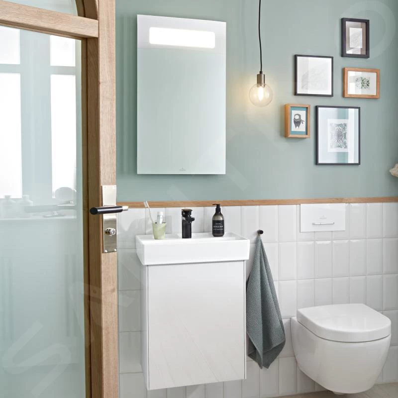 Villeroy & Boch Collaro - Wastafelonderkast, 410x546x344 Mm, 1 Deur, Scharnieren Rechts, Glossy White C00501DH 9 Villeroy & Boch Collaro - Wastafelonderkast, 410x546x344 Mm, 1 Deur, Scharnieren Rechts, Glossy White C00501DH - Afbeelding 7