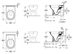 Villeroy & Boch O.novo - Staande Toiletpot, Vario Afvoer, Alpine Wit 56571001 -Modern Badkamer Verkoop e21b06917147a0f816d3e67e 1