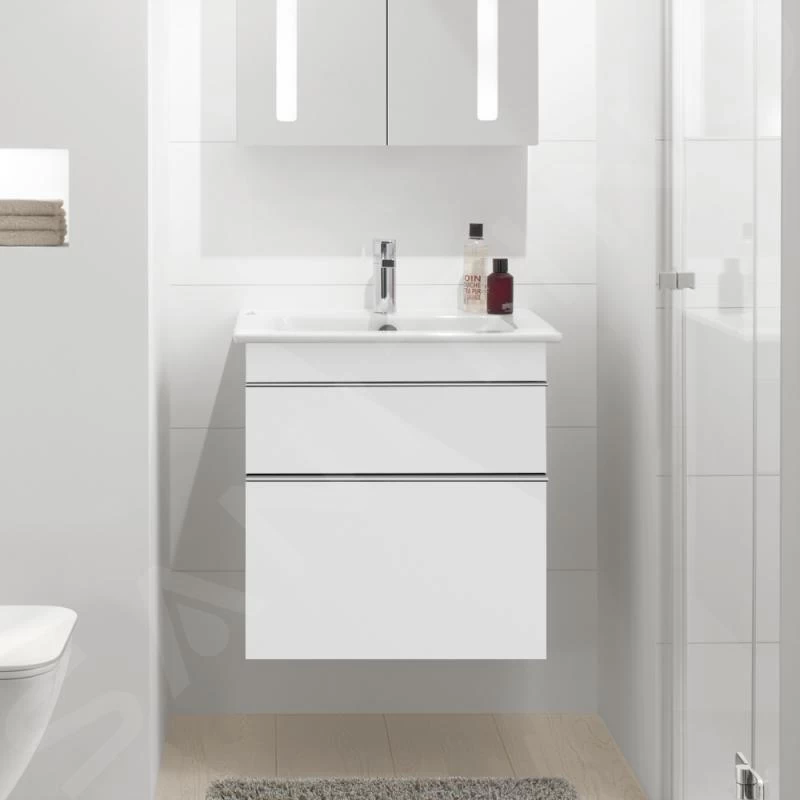Villeroy & Boch Venticello - Wastafelkast, 603x590x502 Mm, 2 Laden, Glosy White A92401DH 5 Villeroy & Boch Venticello - Wastafelkast, 603x590x502 Mm, 2 Laden, Glosy White A92401DH - Afbeelding 3