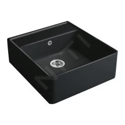 Villeroy & Boch Spoelbakken - Keramische Spoelbak 63x60 Cm, CeramicPlus, Ebony 632061S5