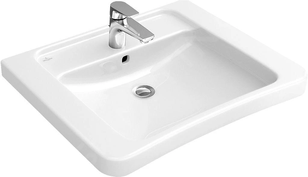 Villeroy & Boch ViCare - Vita Wastafel, 650x550 Mm, Zonder Overloop, Met Kraangat, Wit 51786801 3 Villeroy & Boch ViCare - Vita Wastafel, 650x550 Mm, Zonder Overloop, Met Kraangat, Wit 51786801