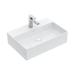 Villeroy & Boch Memento 2.0 - Opzetwastafel 600x420 Mm, Zonder Overloop, Met Kraangat, CeramicPlus, Alpine Wit 4A0761R1