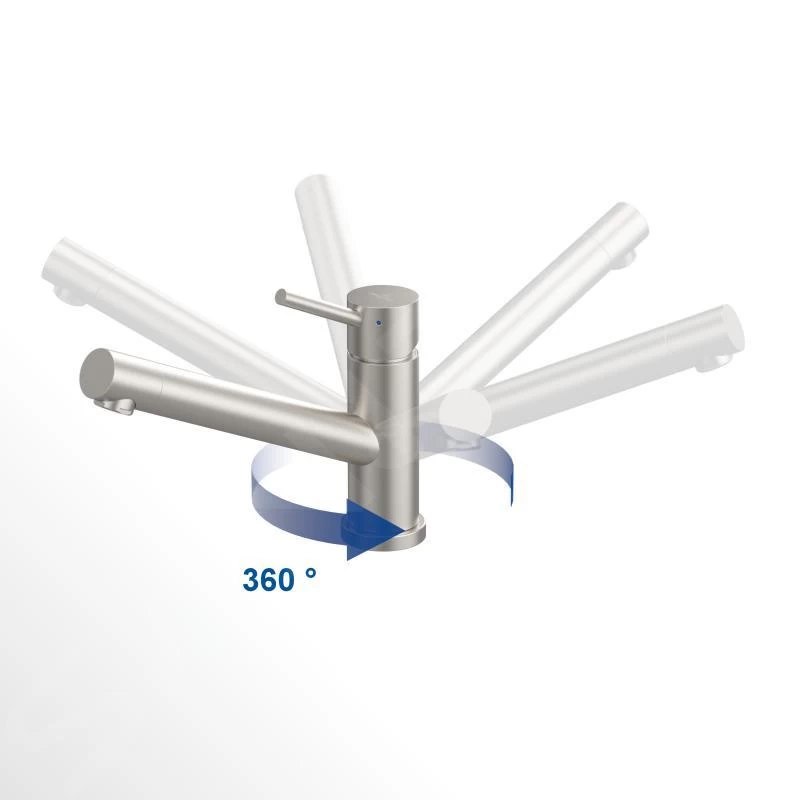 Villeroy & Boch Como - Keukenkraan, Neerklapbaar Onder Raam, Rvs 925700LC 5 Villeroy & Boch Como - Keukenkraan, Neerklapbaar Onder Raam, Rvs 925700LC - Afbeelding 3