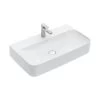 Villeroy & Boch Finion - Wastafel Met Verborgen Overloop, 800x470 Mm, Met Ceramicplus, Alpine Wit 41688CR1
