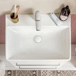 Villeroy & Boch Avento - Meubelwastafel 600x470 Mm, Met Overloop, Met Kraangat, CeramicPlus, Stone White 415860RW 9 Villeroy & Boch Avento - Meubelwastafel 600x470 Mm, Met Overloop, Met Kraangat, CeramicPlus, Stone White 415860RW -Modern Badkamer Verkoop f5ae7133c882a0a37407cc5c