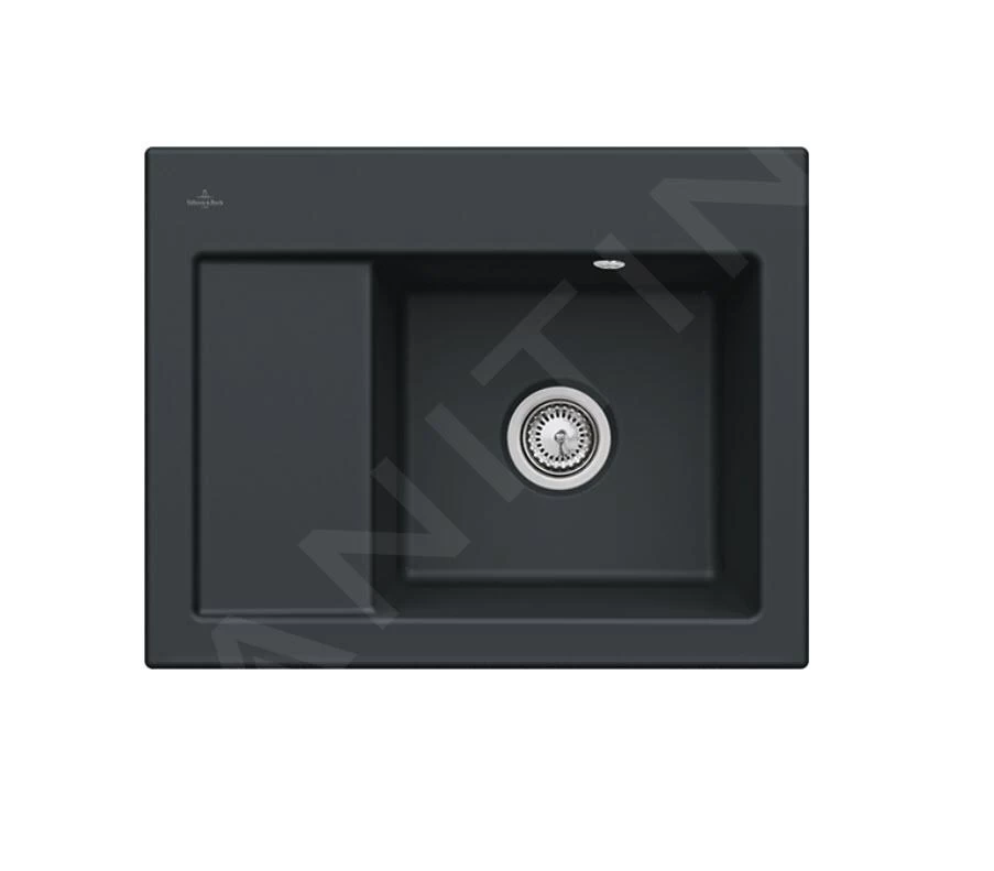 Villeroy & Boch Subway 45 - Keramische Spoelbak 65x51 Cm, CeramicPlus, Ebony 331301S5 3 Villeroy & Boch Subway 45 - Keramische Spoelbak 65x51 Cm, CeramicPlus, Ebony 331301S5