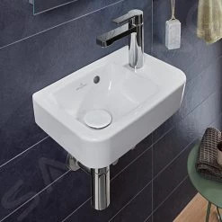 Villeroy & Boch O.novo - Fontein Compact 360x250 Mm, Met Overloop, 1 Kraangat Rechts, Alpine Wit 43433601 -Modern Badkamer Verkoop fa33b17d73e39c53212dd778 1