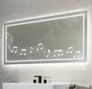 Villeroy & Boch Finion - Spiegel Met LED-verlichting En Met Bluetooth, 800x750x45 Mm G6108000 5 Villeroy & Boch Finion - Spiegel Met LED-verlichting En Met Bluetooth, 800x750x45 Mm G6108000 - Afbeelding 3