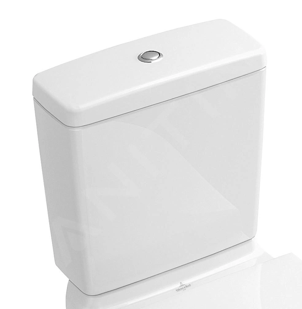Villeroy & Boch O.novo - Stortbak Voor Staande Toiletpot, Met Zijaansluiting, CeramicPlus, Alpine Wit 5760S1R1 3 Villeroy & Boch O.novo - Stortbak Voor Staande Toiletpot, Met Zijaansluiting, CeramicPlus, Alpine Wit 5760S1R1